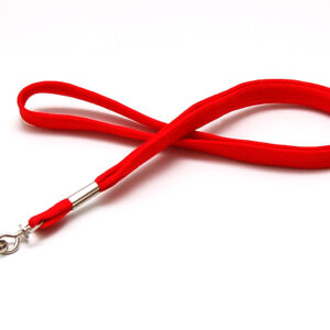 Cordón tubular 12mm gancho perro - Rojo