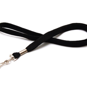 Cordón tubular 12mm gancho perro - Negro