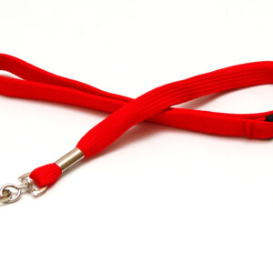 Cordón tubular 12mm mosquetón + ruptura - Rojo