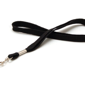 Cordón tubular 12mm mosquetón + ruptura - Negro