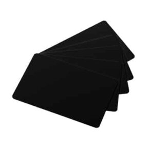 Tarjetas PVC Negro Mate 500 ud.