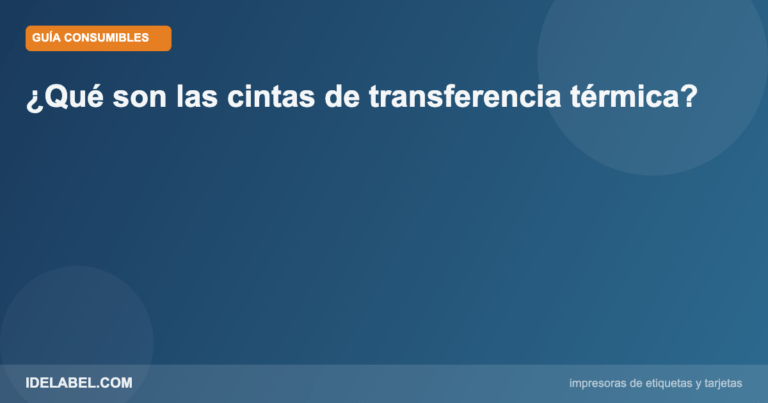 Cintas transferencia termica