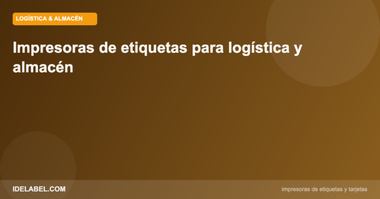 Etiquetado logistica almacen impresión profesional