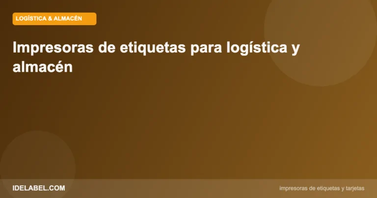 Etiquetado logistica almacen impresión profesional
