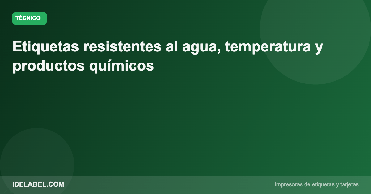 Productos químicos y peligrosos