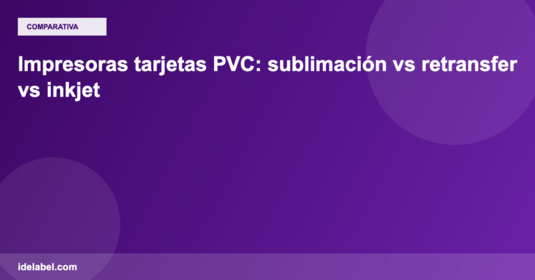 Impresoras tarjetas pvc sublimaci n vs para etiquetas profesionales