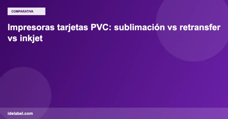 Impresoras tarjetas pvc sublimaci n vs para etiquetas profesionales