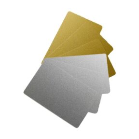 Tarjetas PVC Doradas 100 ud.