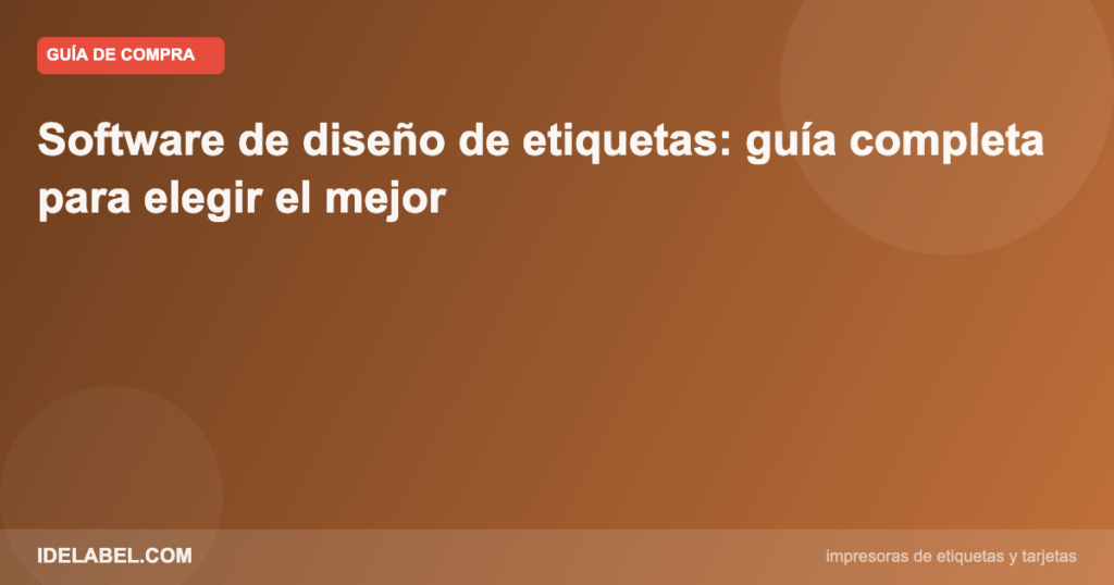 Software diseno etiquetas impresión profesional