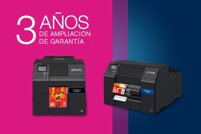 Epson ColorWorks con 3 años de ampliación de garantía